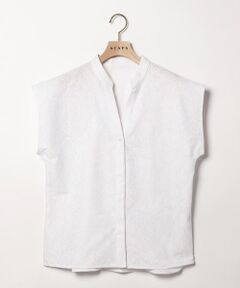 SCAPA Lサイズ / スキャパエルサイズ シャツ・ブラウス | エンブロフラワーフレンチスリーブブラウス