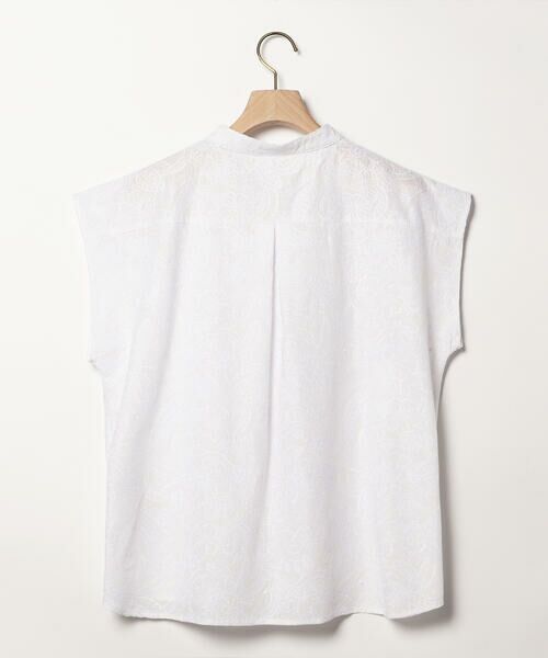 SCAPA Lサイズ / スキャパエルサイズ シャツ・ブラウス | エンブロフラワーフレンチスリーブブラウス | 詳細1