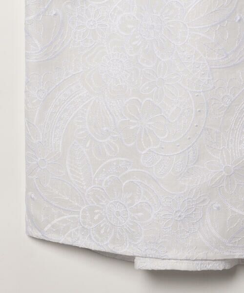 SCAPA Lサイズ / スキャパエルサイズ シャツ・ブラウス | エンブロフラワーフレンチスリーブブラウス | 詳細5