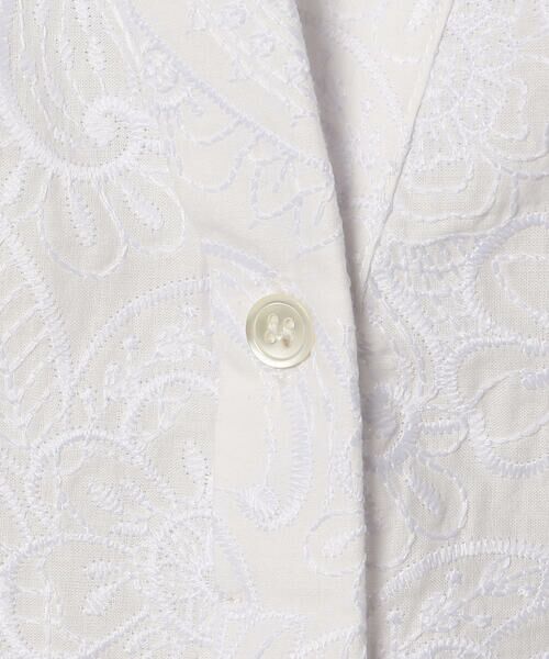 SCAPA Lサイズ / スキャパエルサイズ シャツ・ブラウス | エンブロフラワーフレンチスリーブブラウス | 詳細6