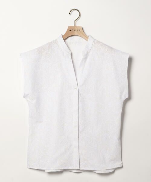 エンブロフラワーフレンチスリーブブラウス （シャツ・ブラウス