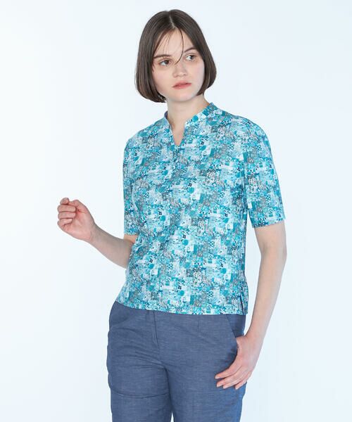 SCAPA Lサイズ / スキャパエルサイズ カットソー | Liberty Printアーカイブ衿付きカットソー | 詳細6