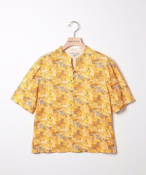 SCAPA Lサイズ / スキャパエルサイズ カットソー | Liberty Printアーカイブ衿付きカットソー | 詳細10