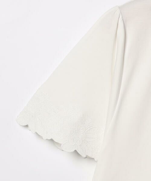 SCAPA Lサイズ / スキャパエルサイズ カットソー | クリアエンブロフレアー袖カットソー | 詳細7