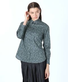 SCAPA Lサイズ / スキャパエルサイズ シャツ・ブラウス | サラサリーフプリントシャツカラーブラウス