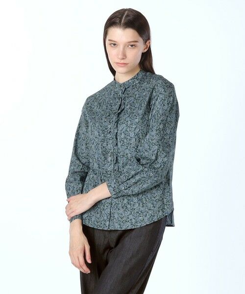 SCAPA Lサイズ / スキャパエルサイズ シャツ・ブラウス | サラサリーフプリントフリルブラウス | 詳細13