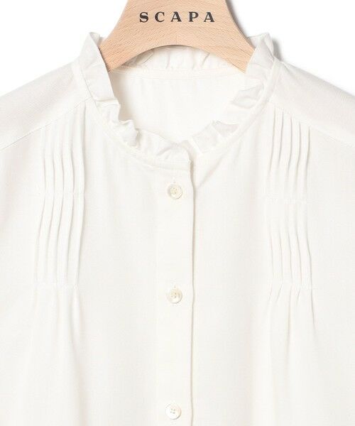 SCAPA Lサイズ / スキャパエルサイズ シャツ・ブラウス | コットンツイルホワイトブラウス | 詳細6
