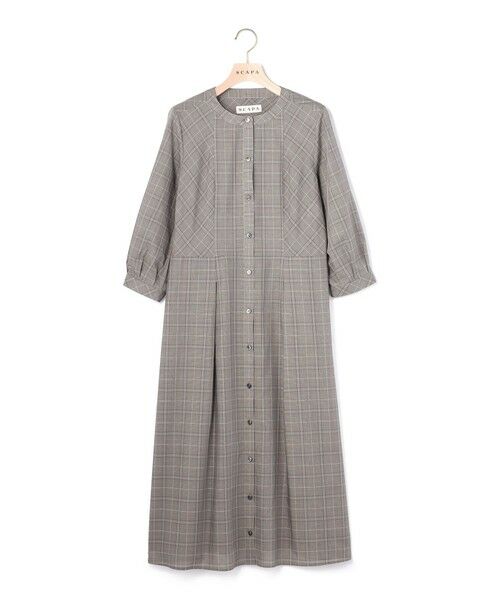 SCAPA Lサイズ / スキャパエルサイズ ドレス | ライトグレンチェックワンピース | 詳細2