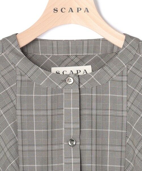 SCAPA Lサイズ / スキャパエルサイズ ドレス | ライトグレンチェックワンピース | 詳細3