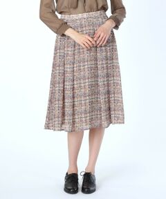 SCAPA Lサイズ / スキャパエルサイズ ミニ・ひざ丈スカート | ツイードプリントスカート
