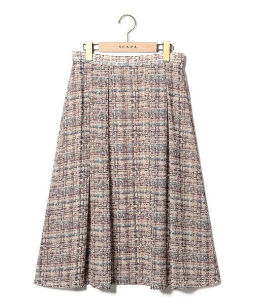 SCAPA Lサイズ / スキャパエルサイズ ミニ・ひざ丈スカート | ツイードプリントスカート | 詳細5
