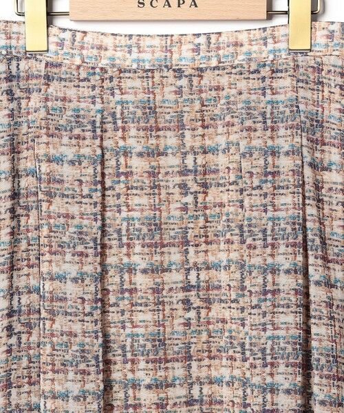 SCAPA Lサイズ / スキャパエルサイズ ミニ・ひざ丈スカート | ツイードプリントスカート | 詳細7