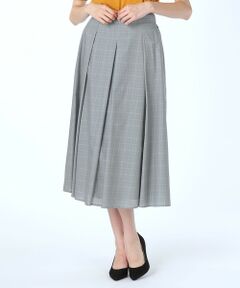 SCAPA Lサイズ / スキャパエルサイズ ミニ・ひざ丈スカート | ライトグレンチェックスカート