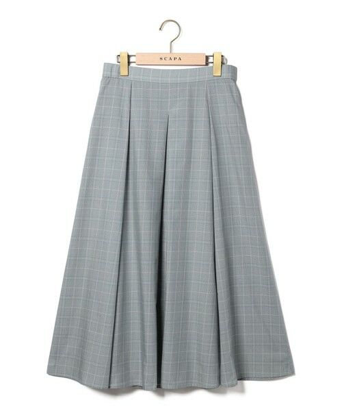 SCAPA Lサイズ / スキャパエルサイズ ミニ・ひざ丈スカート | ライトグレンチェックスカート | 詳細5
