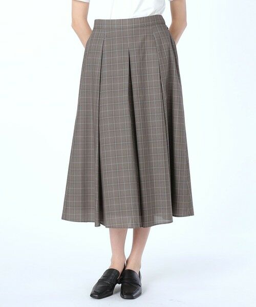 SCAPA Lサイズ / スキャパエルサイズ ミニ・ひざ丈スカート | ライトグレンチェックスカート | 詳細13
