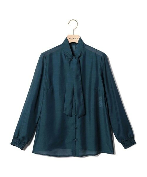 SCAPA Lサイズ / スキャパエルサイズ シャツ・ブラウス | エアリーローンボータイブラウス | 詳細4
