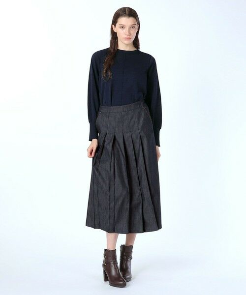 SCAPA Lサイズ / スキャパエルサイズ ミニ・ひざ丈スカート | ソフトシャンブレースカート | 詳細1