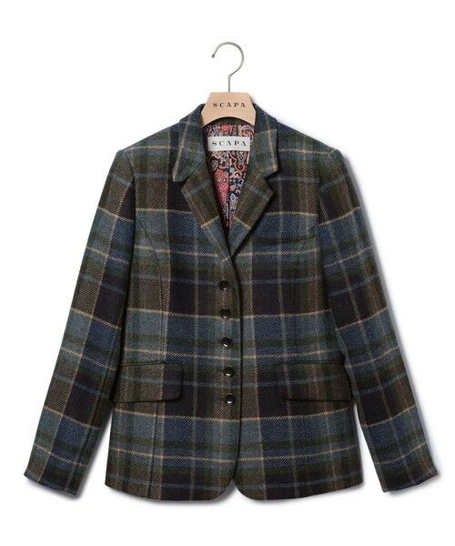 SCAPA Lサイズ / スキャパエルサイズ テーラードジャケット | ムーンチェックツイードジャケット | 詳細3