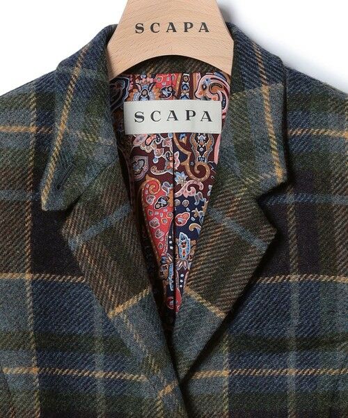 SCAPA Lサイズ / スキャパエルサイズ テーラードジャケット | ムーンチェックツイードジャケット | 詳細5