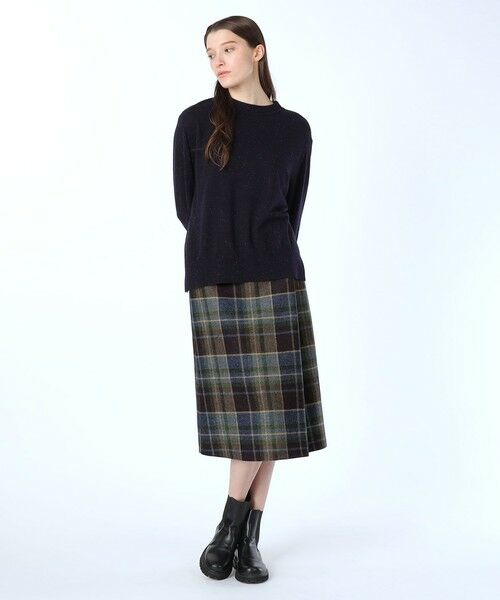 SCAPA Lサイズ / スキャパエルサイズ ミニ・ひざ丈スカート | ムーンチェックツイードスカート | 詳細2