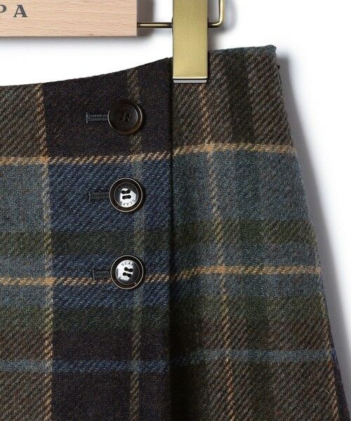SCAPA Lサイズ / スキャパエルサイズ ミニ・ひざ丈スカート | ムーンチェックツイードスカート | 詳細9