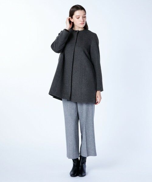 SCAPA Lサイズ / スキャパエルサイズ トレンチコート | ウールビーバーノーカラーコート | 詳細19