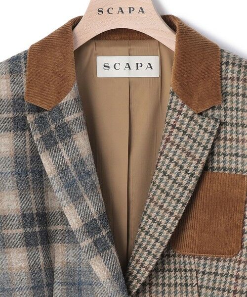 SCAPA Lサイズ / スキャパエルサイズ テーラードジャケット | マラリウスチェックテーラージャケット | 詳細6