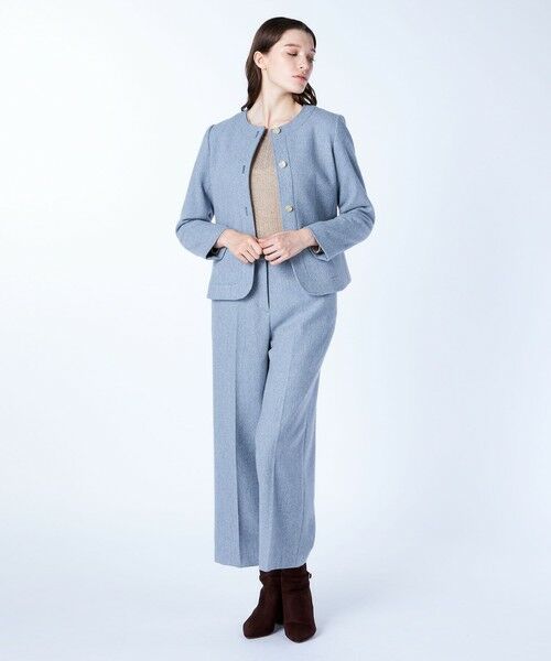 SCAPA Lサイズ / スキャパエルサイズ テーラードジャケット | ブレインツイードノーカラージャケット | 詳細1