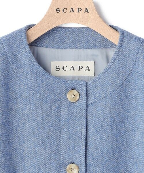 SCAPA Lサイズ / スキャパエルサイズ テーラードジャケット | ブレインツイードノーカラージャケット | 詳細6