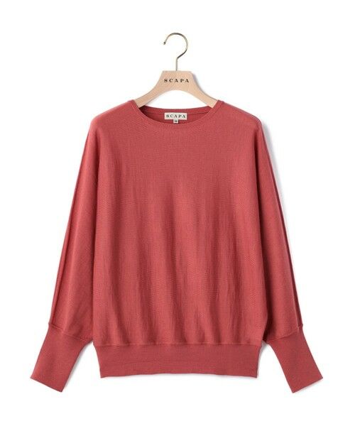 SCAPA Lサイズ/スキャパエルサイズ ウールハイゲージニットプルオーバー ピンク 44