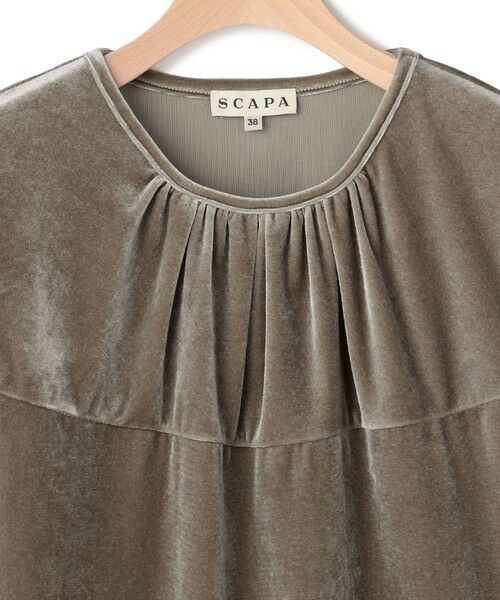 SCAPA Lサイズ / スキャパエルサイズ カットソー | ストレッチベロアカットソー | 詳細12