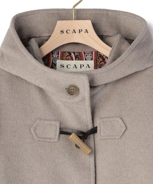 SCAPA Lサイズ / スキャパエルサイズ トレンチコート | アンゴラビーバーロングコート | 詳細11