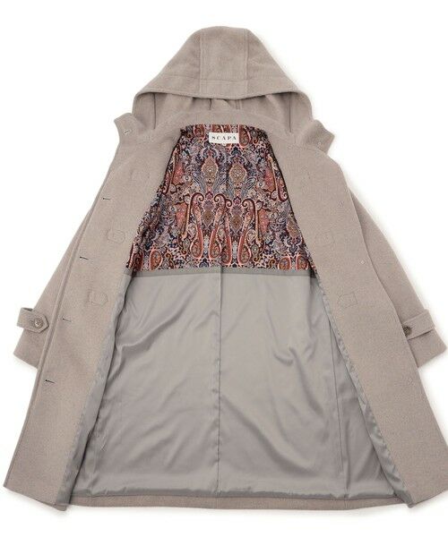 SCAPA Lサイズ / スキャパエルサイズ トレンチコート | アンゴラビーバーロングコート | 詳細17