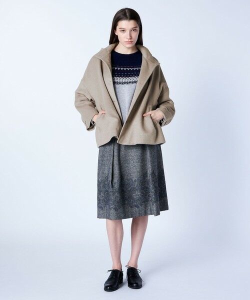 SCAPA Lサイズ / スキャパエルサイズ トレンチコート | アンゴラビーバーショートコート | 詳細4