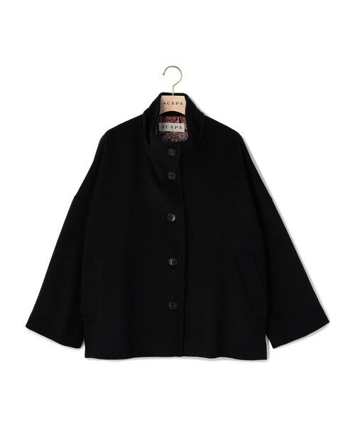 SCAPA Lサイズ / スキャパエルサイズ トレンチコート | アンゴラビーバーショートコート | 詳細9