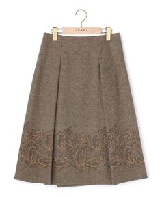 SCAPA Lサイズ / スキャパエルサイズ ミニ・ひざ丈スカート | ライトエンブロイダリースカート
