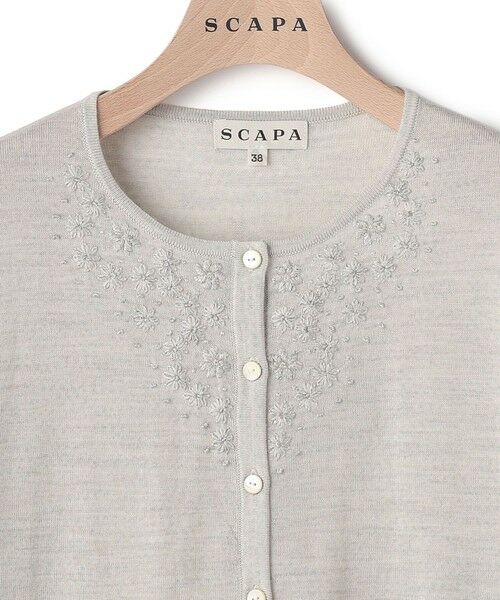 SCAPA Lサイズ / スキャパエルサイズ ニット・セーター | エンブロイダリーニットカーディガン | 詳細6