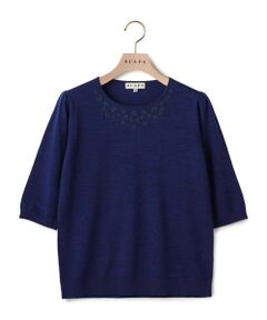 SCAPA Lサイズ / スキャパエルサイズ ニット・セーター | エンブロイダリープルオーバー