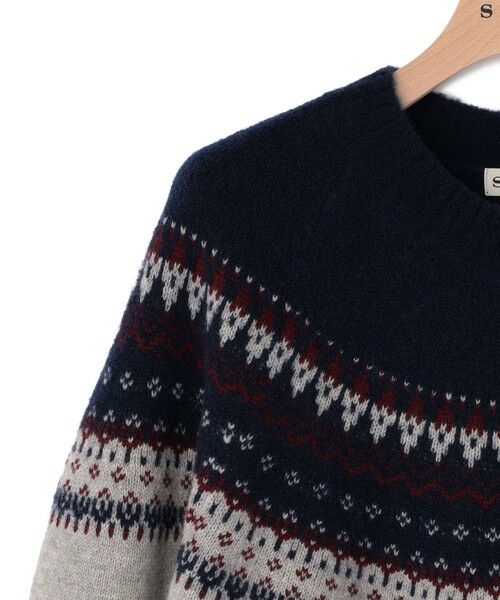 SCAPA Lサイズ / スキャパエルサイズ ニット・セーター | コズミックフェアアイルニット | 詳細9