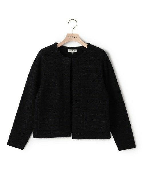 SCAPA Lサイズ / スキャパエルサイズ ニット・セーター | ファンシーカノコニット（ブラック）