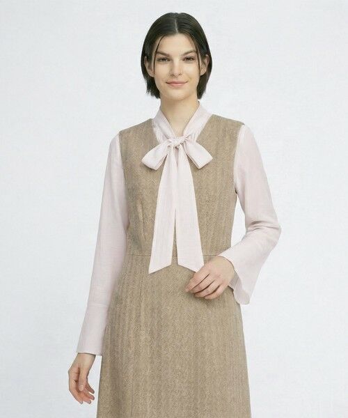 SCAPA Lサイズ / スキャパエルサイズ ドレス | リノコットンヘリンボンワンピース | 詳細10