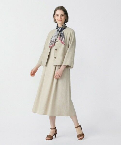 SCAPA Lサイズ / スキャパエルサイズ ドレス | リノストレッチワンピース（ベージュ）