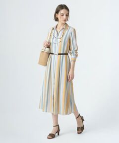 SCAPA Lサイズ / スキャパエルサイズ ドレス | スタイリッシュストライプワンピース