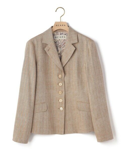SCAPA Lサイズ / スキャパエルサイズ テーラードジャケット | リノコットンヘリンボンジャケット | 詳細12