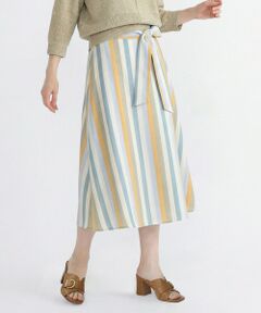 SCAPA Lサイズ / スキャパエルサイズ ミニ・ひざ丈スカート | スタイリッシュストライプスカート