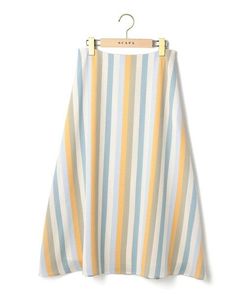 SCAPA Lサイズ / スキャパエルサイズ ミニ・ひざ丈スカート | スタイリッシュストライプスカート | 詳細3