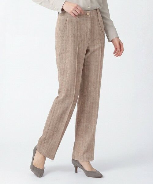 SCAPA Lサイズ / スキャパエルサイズ その他パンツ | リノコットンヘリンボンパンツ（ダークブラウン）