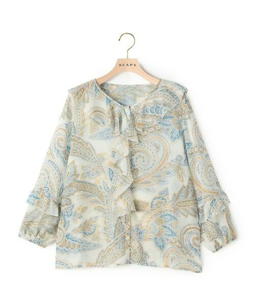 SCAPA Lサイズ / スキャパエルサイズ シャツ・ブラウス | ビンダヨウリュウブラウス（ブラウン）