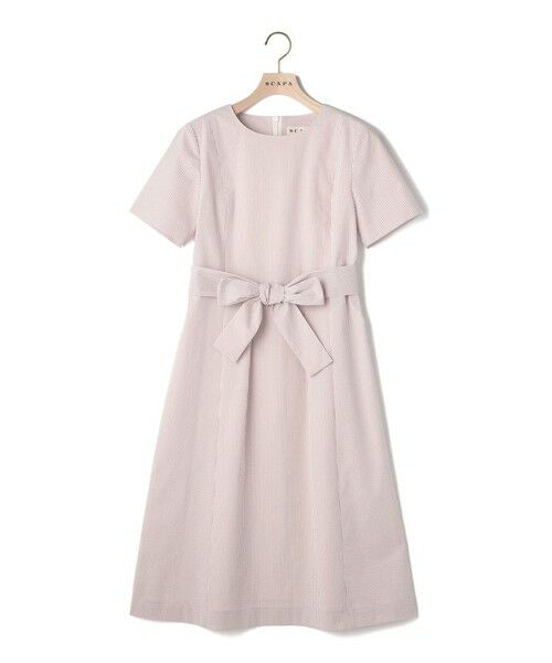 SCAPA Lサイズ / スキャパエルサイズ ドレス | サッカーストライプワンピース | 詳細9