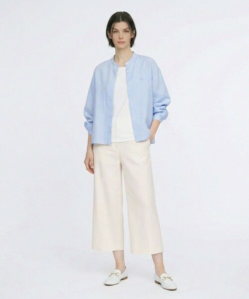 SCAPA Lサイズ / スキャパエルサイズ シャツ・ブラウス | リノシャンブレースタンドカラーブラウス | 詳細1